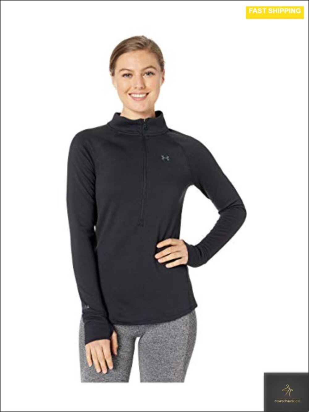 Under Armour ColdGear Base 4.0 Half Zip Extreme Warmth Wicking Thermal Top Long